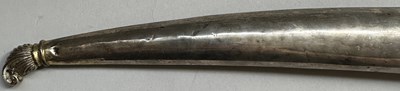 Lot 21 - A LARGE OTTOMAN JAMBIYA WITH WALRUS-IVORY HILT, TURKEY, LATE 18TH/EARLY 19TH CENTURY
