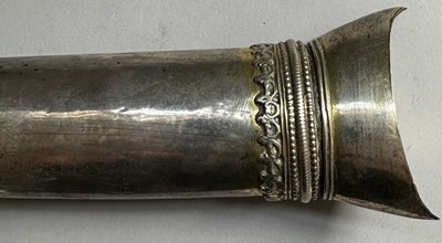 Lot 21 - A LARGE OTTOMAN JAMBIYA WITH WALRUS-IVORY HILT, TURKEY, LATE 18TH/EARLY 19TH CENTURY