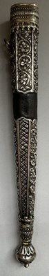 Lot 29 - AN OTTOMAN SILVER-MOUNTED TRAVELLING CUTLERY SET OR TROUSSE, 19TH CENTURY, BALKAN OR TURKEY