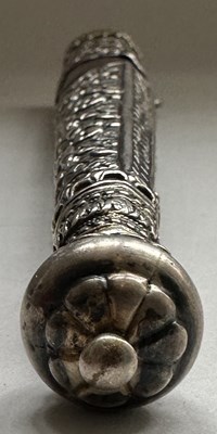 Lot 29 - AN OTTOMAN SILVER-MOUNTED TRAVELLING CUTLERY SET OR TROUSSE, 19TH CENTURY, BALKAN OR TURKEY