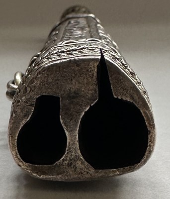 Lot 29 - AN OTTOMAN SILVER-MOUNTED TRAVELLING CUTLERY SET OR TROUSSE, 19TH CENTURY, BALKAN OR TURKEY