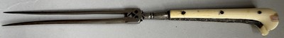 Lot 29 - AN OTTOMAN SILVER-MOUNTED TRAVELLING CUTLERY SET OR TROUSSE, 19TH CENTURY, BALKAN OR TURKEY