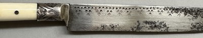 Lot 29 - AN OTTOMAN SILVER-MOUNTED TRAVELLING CUTLERY SET OR TROUSSE, 19TH CENTURY, BALKAN OR TURKEY