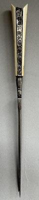 Lot 29 - AN OTTOMAN SILVER-MOUNTED TRAVELLING CUTLERY SET OR TROUSSE, 19TH CENTURY, BALKAN OR TURKEY