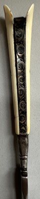 Lot 29 - AN OTTOMAN SILVER-MOUNTED TRAVELLING CUTLERY SET OR TROUSSE, 19TH CENTURY, BALKAN OR TURKEY