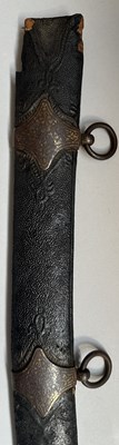 Lot 6 - A HEAVY INDIAN SABRE BLADE FROM THE TALPUR ARMOURY, THE BLADE 18TH CENTURY; THE HILT 19TH CENTURY