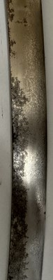 Lot 6 - A HEAVY INDIAN SABRE BLADE FROM THE TALPUR ARMOURY, THE BLADE 18TH CENTURY; THE HILT 19TH CENTURY