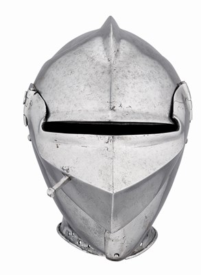 Lot 53 - AN EXTREMELY RARE ITALIAN ARMET FROM THE MISSAGLIA WORKSHOP, MILAN, MID-LATE 15TH CENTURY