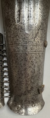 Lot 37 - AN OTTOMAN BAZU BAND, TURKEY, 17TH CENTURY OR PERHAPS EARLIER