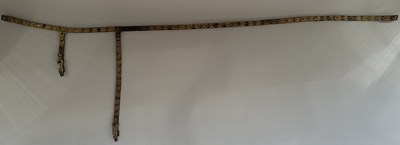 Lot 30 - A CAUCASIAN SILVER-GILT AND NIELLOED WAISTBELT AND SUSPENSION STRAPS, UNMARKED, LATE 19TH CENTURY