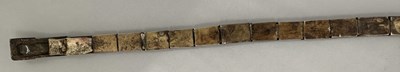 Lot 30 - A CAUCASIAN SILVER-GILT AND NIELLOED WAISTBELT AND SUSPENSION STRAPS, UNMARKED, LATE 19TH CENTURY
