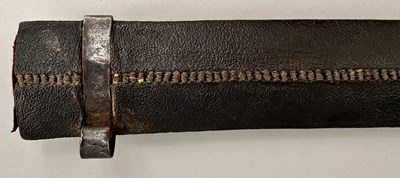 Lot 27 - A LARGE CAUCASIAN KINDJAL IN FINE CONDITION, SIGNED MUHAMMED [BIN?] HUSSAIN, 19TH CENTURY