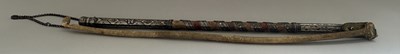 Lot 31 - A CAUCASIAN RIDING CROP WITH NIELLOED SILVER MOUNTS, DATED 1360 AH CORRESPONDING TO 1941 AD