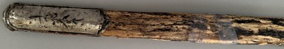 Lot 25 - A CAUCASIAN SWORD WITH NIELLOED SILVER MOUNTS, 19TH CENTURY