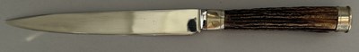 Lot 51 - A CONTINENTAL WHITE-METAL MOUNTED HUNTING HANGER, 19TH CENTURY