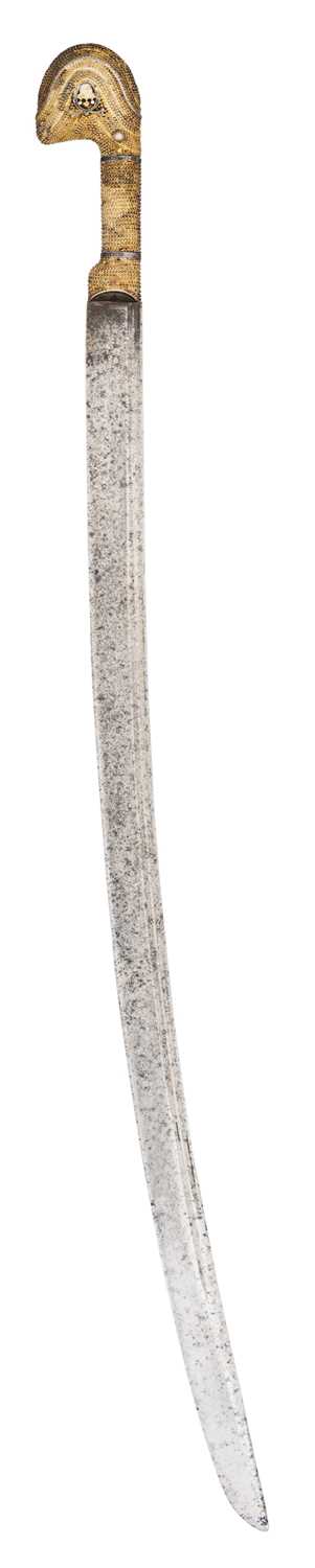 Lot 26 - A CAUCASIAN SHASQA, RUSSIAN SILVER MARKS FOR 1908-1917