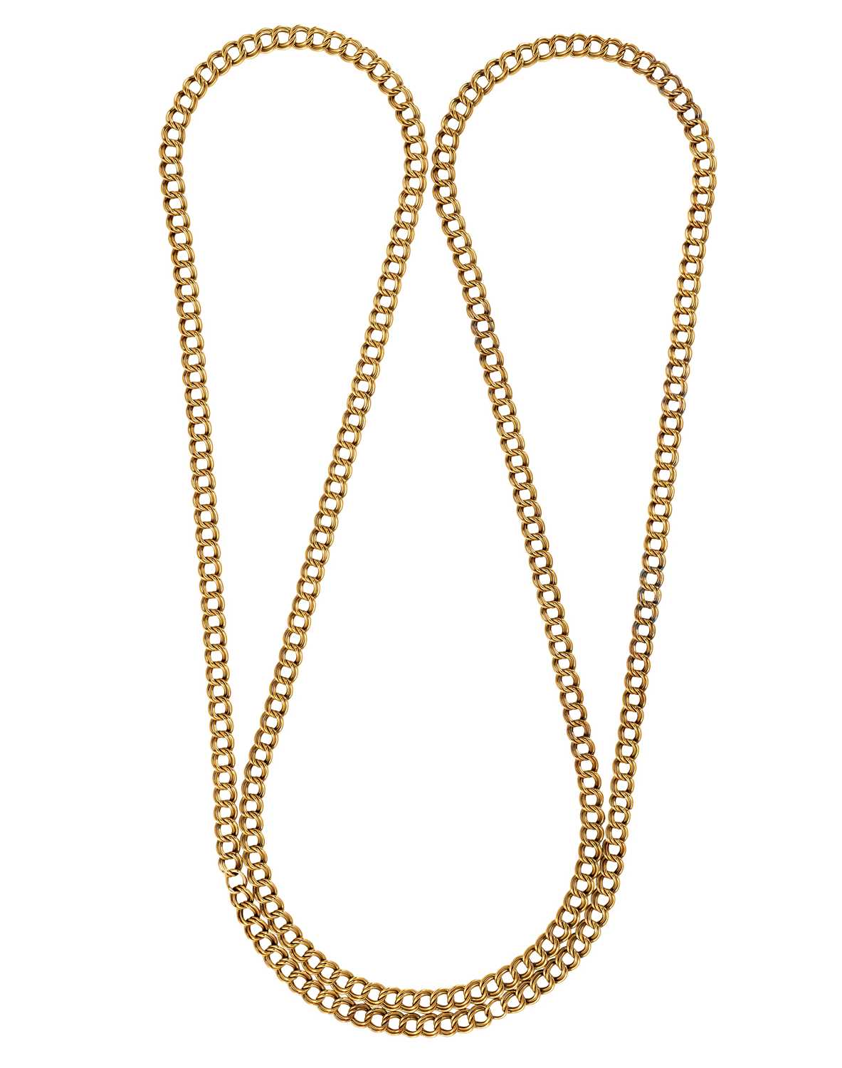 Lot 335 - GOLD LONG CHAIN