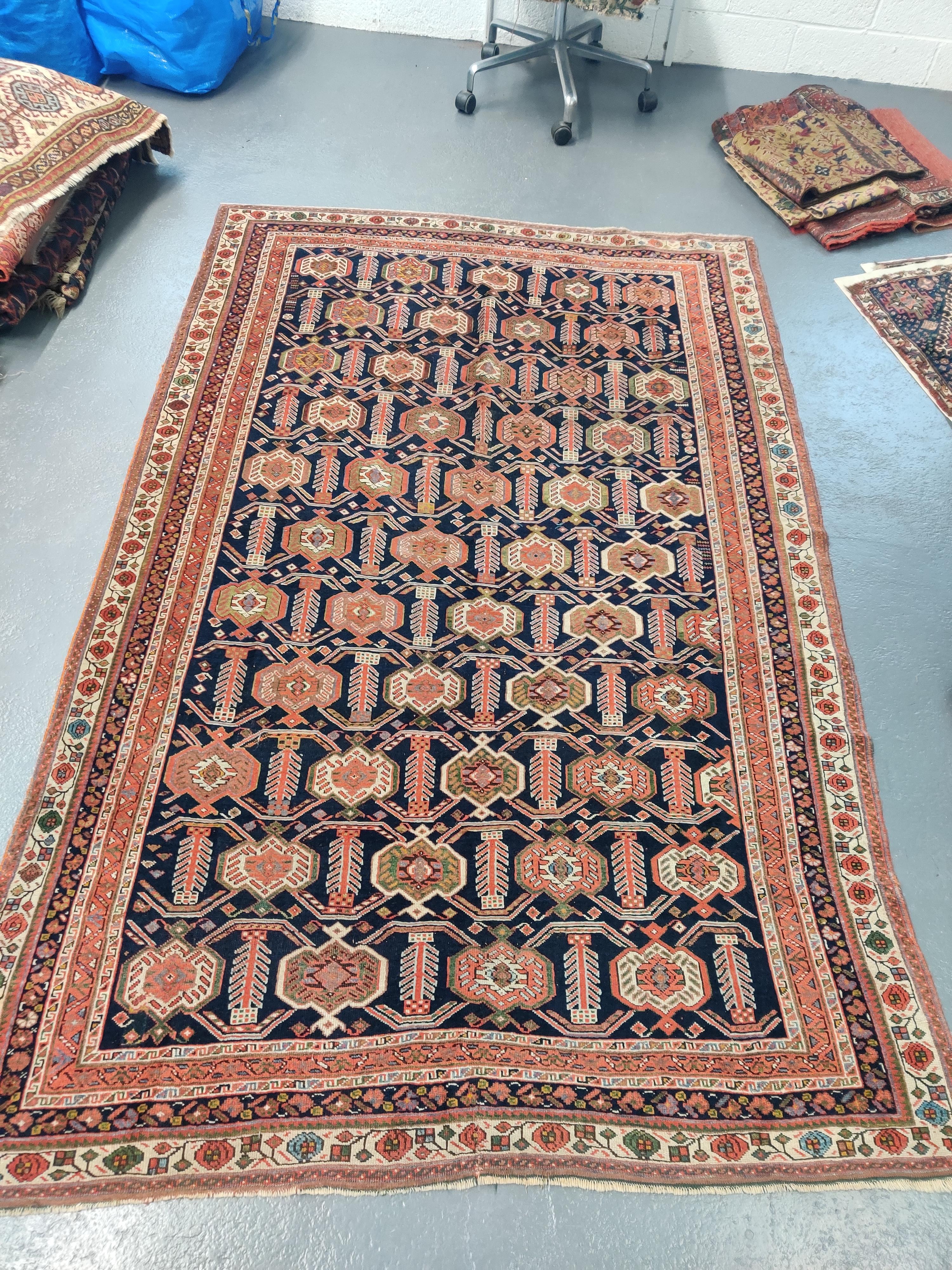 Lot 195 - AN AFSHAR 'SHIELD' RUG, SOUTH PERSIA, SECOND