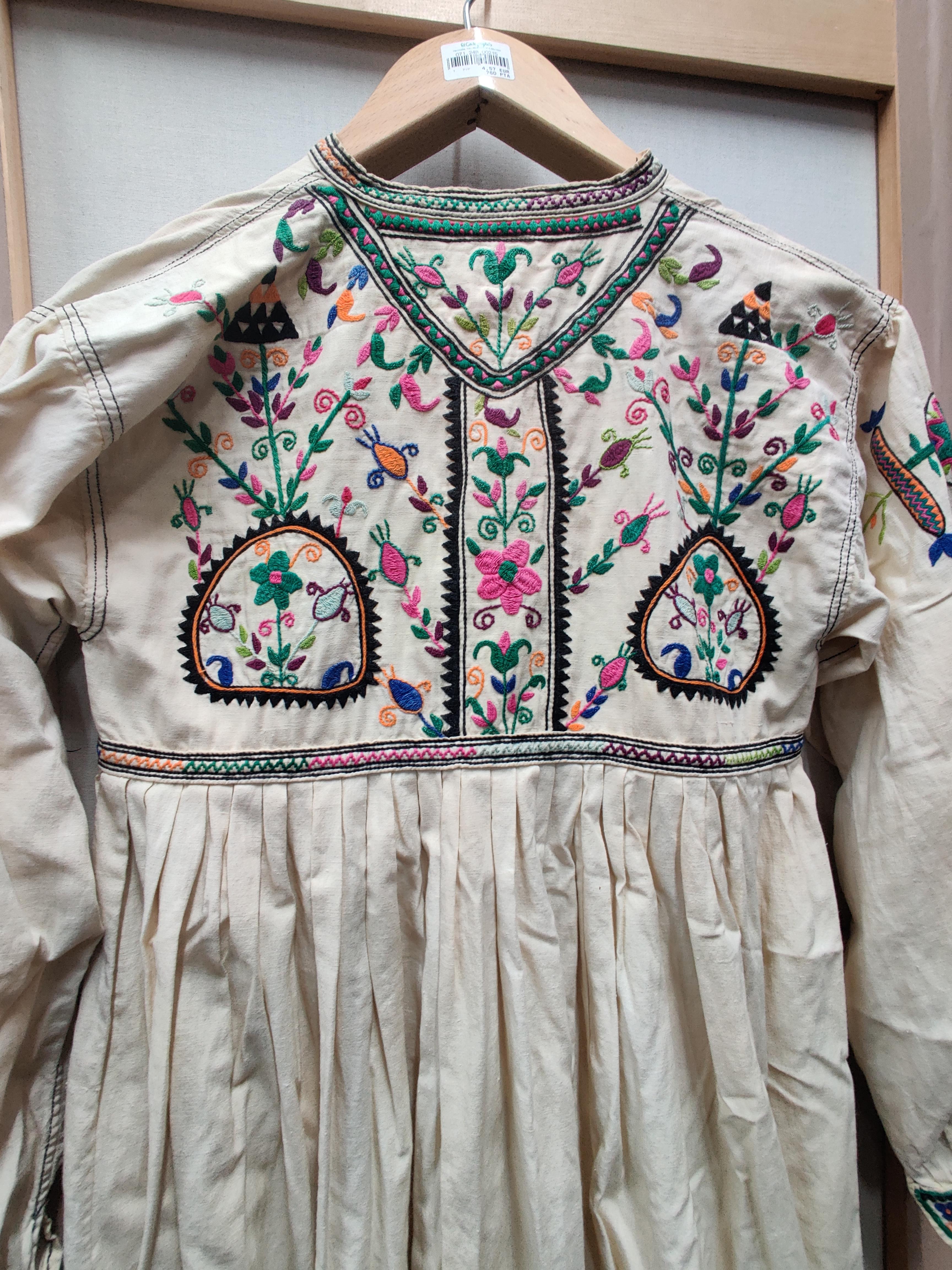 Lot 164 - A HAZARA EMBROIDERED MANS TUNIC, CIRCA 1920,