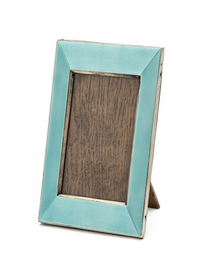 Lot 169 - AN ENAMELLED SILVER PHOTOGRAPH FRAME, W.J. MYATT & CO., BIRMINGHAM, 1929