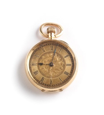 Lot 769 - A LADY'S GOLD POCKET WATCH