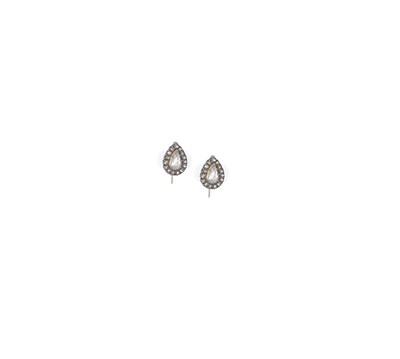 Lot 783 - PAIR OF DIAMOND EARRINGS