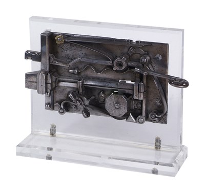 Lot 24 - A STEEL DOOR LOCK