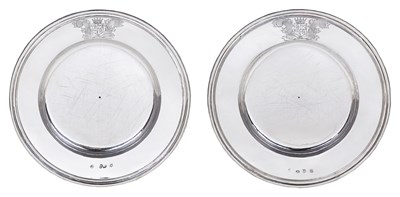 Lot 175 - A PAIR OF CHARLES II SILVER PLATES