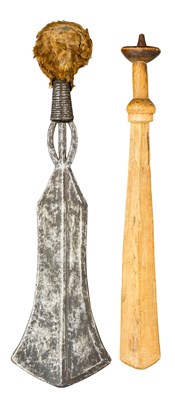 Lot 128 - TWO AFRICAN SHORTSWORDS