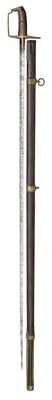 Lot 169 - A RARE HUNGARIAN LIGHT CAVALRY ESTOC AND SCABBARD