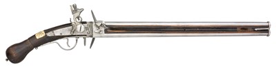 Lot 231 - A RARE EARLY FLINTLOCK WENDER PISTOL
