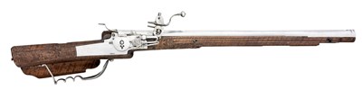Lot 301 - A 33-BORE GERMAN WHEEL-LOCK RIFLED SPORTING CARBINE