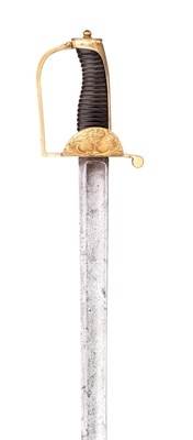 Lot 384 - A RARE SWEDISH OFFICER'S SWORD