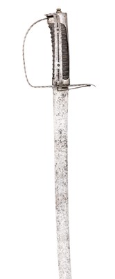 Lot 389 - A COMPOSITE CONTINENTAL SWORD WITH FOLDING SIDE-GUARD