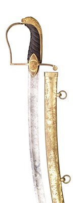Lot 392 - A DANISH OFFICER'S SWORD