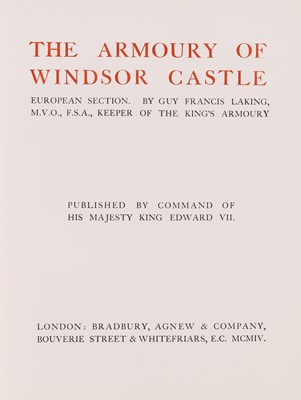 Lot 416 - LAKING (G. F.): The Armoury of Windsor Castle