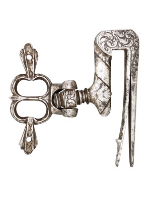 Lot 420 - A BELT HOOK FOR A SWORD OR DAGGER