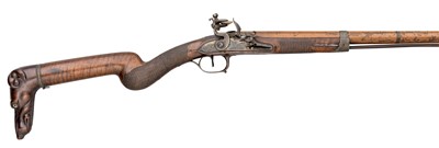 Lot 446 - A RARE 22 BORE FRENCH FLINTLOCK SPORTING GUN BY BERTHON Ã€ AIX, CIRCA 1810